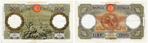 ITALIEN - Lot. 100 Lire vom 13.3.1937 & 100 ... 