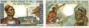 MALI - Banque Centrale du Mali. 1000 Francs ... 