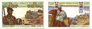 MALI - 500 Francs o. J. (1970-1984). Pick ... 