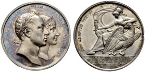 Franz II. (I.), 1792-1835. Silbermedaille ... 