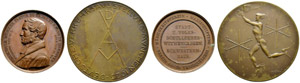 Diverse Medaillen. Preussen. Vergoldete ... 