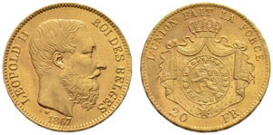 Königreich - Leopold II. 1865-1909. 20 ... 