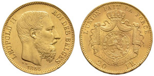 Königreich - Leopold II. 1865-1909. 20 ... 