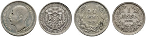 Boris III. 1918-1943. Diverse Münzen. 1 Lew ... 