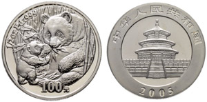 Volksrepublik - 100 Yuan 2005. Panda Serie. ... 