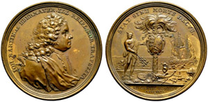 Nürnberg, Stadt - Bronzemedaille 1726. Auf ... 