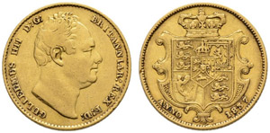 William IV. 1830-1837. Sovereign 1837. 7.92 ... 