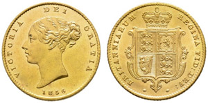 Victoria, 1837-1901. Half sovereign 1856. ... 