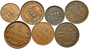 Lot. Diverse Münzen. 4 Doubles 1830. 8 ... 