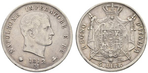 Königreich - Napoleone I. 1805-1814. 5 Lire ... 