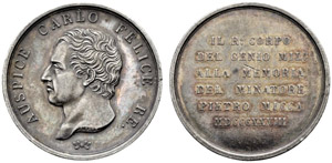Medaillen des Hauses Savoyen - Carlo Felice, ... 