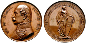 Kroatien - Bronzemedaille o. J. (1848). Auf ... 