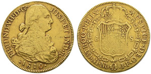 Fernando VII. 1808-1824. 8 Escudos 1810, ... 