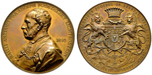 Malteser Ritterorden. Bronzemedaille 1895. ... 