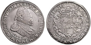 Rudolf II. 1576-1612. 3 Taler 1604, Hall. ... 
