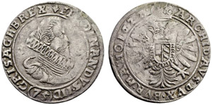 Ferdinand II. 1618-1637. ½ Kippertaler zu ... 