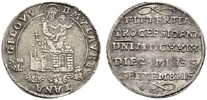 Ferdinand II. 1618-1637. Silbermedaille ... 