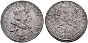 Erzherzog Leopold V. 1619-1632. Doppeltaler ... 