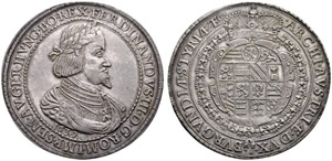 Ferdinand III. 1637-1657. Doppeltaler 1639, ... 