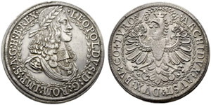 Leopold I. 1657-1705. Doppeltaler o. J. ... 