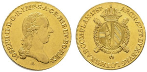 Joseph II. 1765-1790. ½ Souverain dor ... 