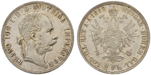 Franz Joseph I. 1848-1916. Doppelgulden ... 