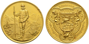 Franz Joseph I. 1848-1916. Goldmedaille ... 