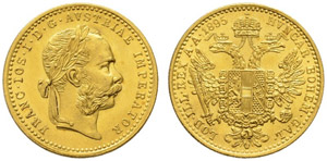 Franz Joseph I. 1848-1916. Dukat 1895. 3.50 ... 