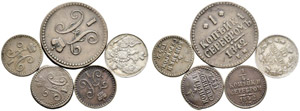 Lots - Diverse Münzen. 1 Kopeke 1842, ... 