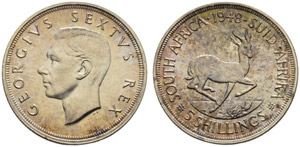 George VI. 1936-1952. 5 Shilling 1948. 28.30 ... 