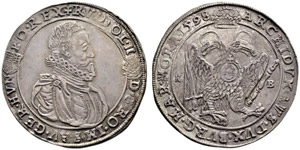 Rudolph II. 1576-1612. Denar Taler 1598, ... 