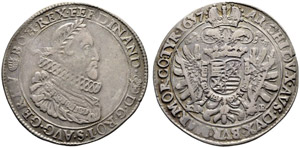 Ferdinand II. 1619-1637. Taler 1637, ... 