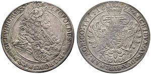 Leopold I. 1657-1705. Taler 1695, Kremnitz. ... 
