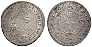 Leopold I. 1657-1705. 15 Kreuzer 1696, ... 