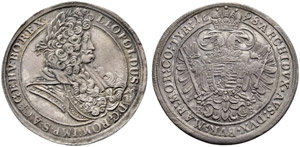 Leopold I. 1657-1705. Taler 1698, Kremnitz. ... 