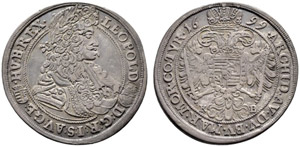 Leopold I. 1657-1705. Halbtaler 1699, ... 