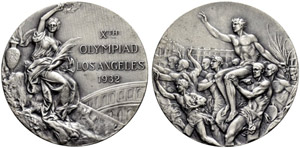Silbermedaille 1932. X. Olympiade in Los ... 