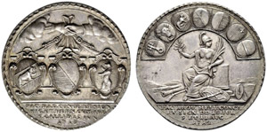 Aargau - Aarau. Silbermedaille 1712/1718. ... 