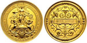 Baden - Bronzemedaille 1881. Prämie der ... 