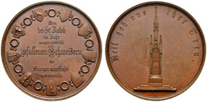 Basel - Stadt - Bronzemedaille 1823. Auf die ... 