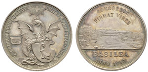 Basel - Stadt - Silbermedaille 1892. ... 