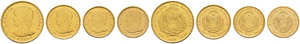 Serie 20, 10, 5 und 2.5 Pesos 1892. ... 