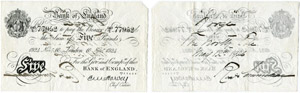 Banknoten / Banknotes - Bank of England. 5 ... 