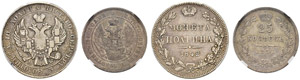 Nicholas I, 1825-1855 - Poltina 1843, MW. ... 