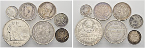 Nicholas I, 1825-1855 - Mixed lot of silver ... 