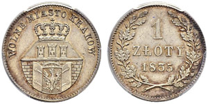 City Cracow - Zloty 1835, Wappenstein works ... 