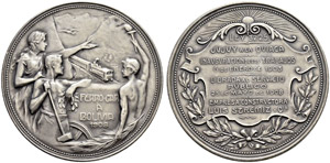 Republik - Silbermedaille 1908. Auf die ... 