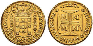 João V. 1706-1750 - 20000 Reis 1727, Minas ... 