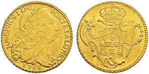 José I. 1750-1777 - 6400 Reis 1758, Rio. ... 