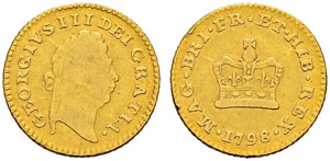 George III. 1760-1820 - 1/3 Guinea 1798, ... 